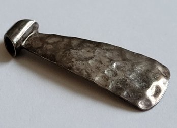 Sterling Silver Silpada Hammered Elongated Abstract Pendant