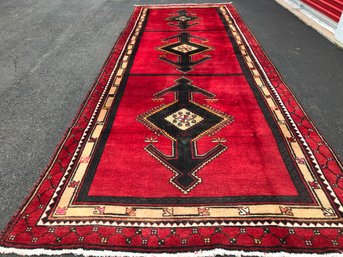 Kurdish Hand Knotted Rug,14 Feet 4inch By 5 Feet 2 Inch