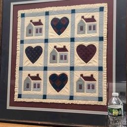 Framed Hearts & Homes Quilted Wall Hanging