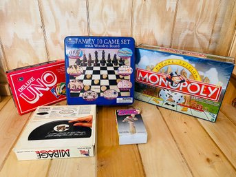 New Game Tin, Monopoly, Uno, Vintage Mirage And More