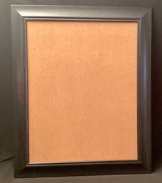 Large Contemporary Matte Black Beaded Frame Cork Bulletin Board Pin Board