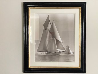 Beken Cowes Framed Marine Photograph Of Meteor IV 1909 (2 Of 2)