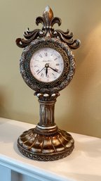 A Cast Resin Mantle Clock