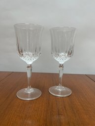 Pair Of Waterford Crystal Wine Glasses