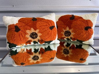 Pair Of Pumpkin Harvest Lumbar Throw Pillows ( 2 Of 2)