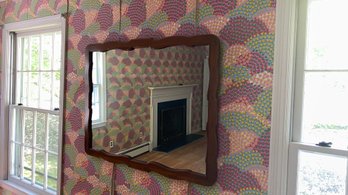 A Vintage Cherry Mirror, Purchased Flint & Horner Co. - 44' X 33'