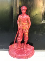 Heavy Cast Iron Golfer Door Stop