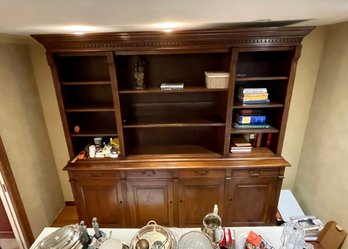 Wall Sized 8' Bookshelf & Cabinet Unit