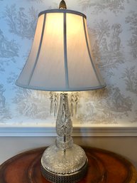 Sensational Large Vintage Ornate Glass Lamp