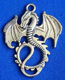 Fantastic Mythical Dragon Pewter Pendant