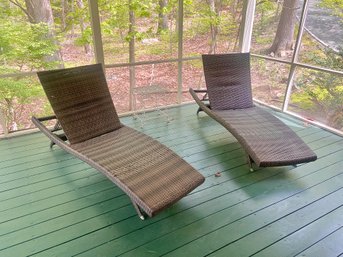 Pair Of Outdoor Lounge Chairs