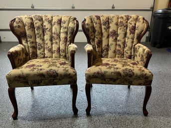 Pair Nice Wong Back Side Chairs