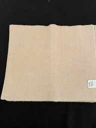 4 Beige Fabric Placemats