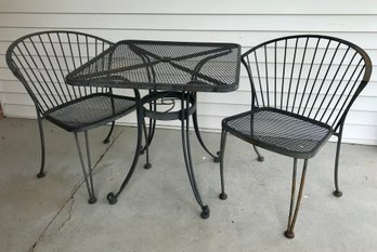 3 Piece Metal Bistro Set