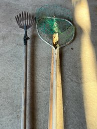 Clam Rake With Fish Nets