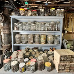 Gigantic Collection Of Jars Filled With Items