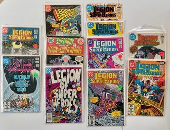 Group Of 8 Vintage Legion Of Super Heroes Comics
