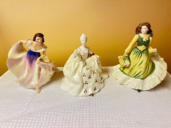 Royal Doulton China Figurines, 'A GYPSY DANCE', 'ANTOINETTE', 'APRIL'