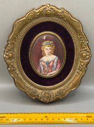 Framed Vintage Cameo Of Pretty Lady