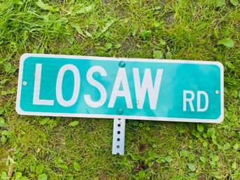 Official LOSAW ROAD Street Sign