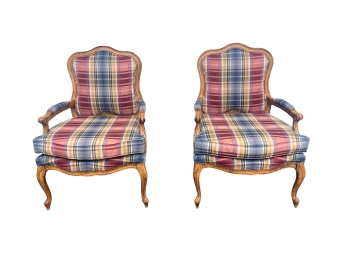 Pair Of Fairfield Louis XV Armchairs