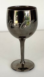 45. Coca Cola Mirrored Wine Glass