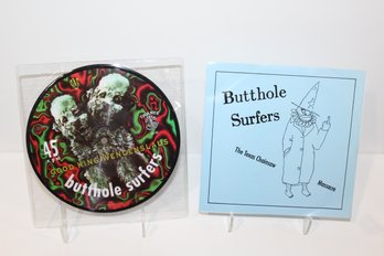 1994 Butthole Surfers - 45 RPM Picture Disc - The Texas Chainsaw Massacre 45 RPM Disc