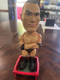 WWE Rumble Heads The Rock Bobblehead Action Figure