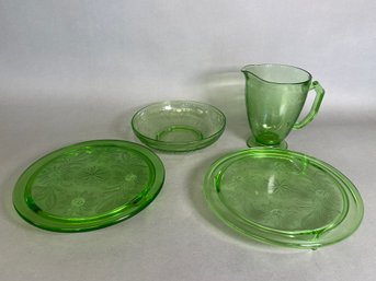 Beautiful Green Glass Pieces