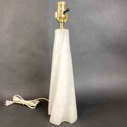 Shaped Vintage Alabaster Lamp