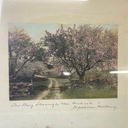 Framed Wallace Nutting Hand Tinted Photograph