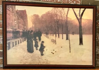 Paris Winter Framed Print