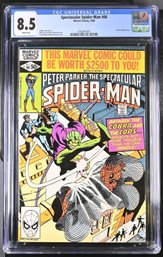 Marvel Comics Spectacular Spider-Man #46 CGC 8.5 Cobra App