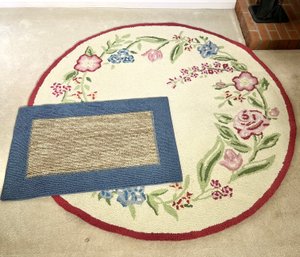 Pottery Barn Round Rug & Door Matt