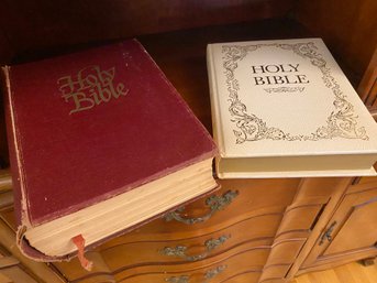 2 Vintage Holy Bibles