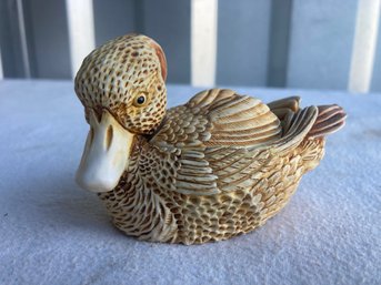 Collectible Harmony Kingdom 'Quiet Waters' Duck Treasure Jest Box WITH Egg