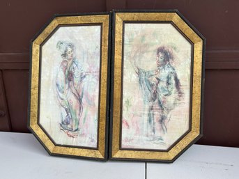 Set Of 2 Japanese Asian Artworks