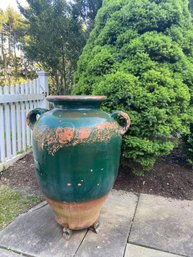 Extra Large Garden Urn In Emerald Green