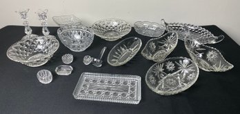 Eclectic Mix Of Crystal Pieces