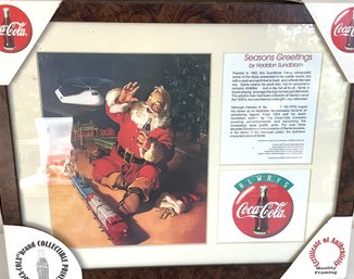 47. Coca Cola Christmas Framed Print