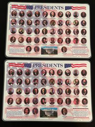 2 Presidential Placemats