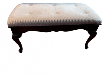 Upholstered Mahogany Bench