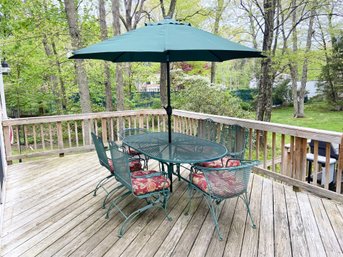 Wrought Iron Outdoor Patio Dining Set