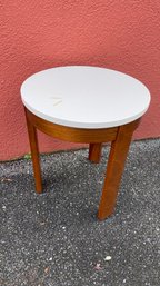 Crate & Barrel Side Table 15' Diameter 19' H - 2 Of 2