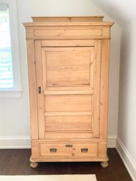 Beautiful Antique Swedish Pine Armoire