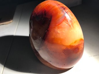 Carnelian Gem Stone, 2 LB 2 Oz, 5 Inch By 4 Inch