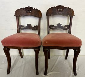 Pair Of Victorian Parlor Chairs