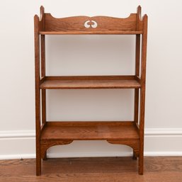 Arts And Crafts Style (3) Shelf Oak Book Case