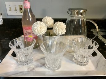 Pretty Serving Tray With Accessories