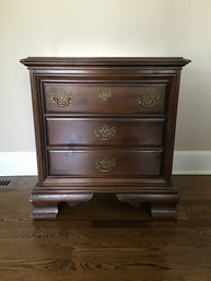 Chippendale Style Small Two Drawer Chest / Nightstand